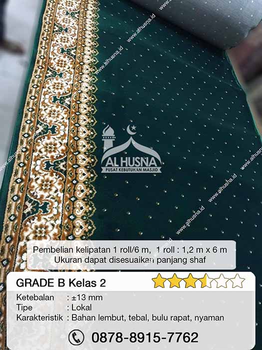 Info Daftar Harga karpet sajadah masjid