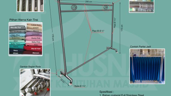 Jual Partisi Masjid medan satria