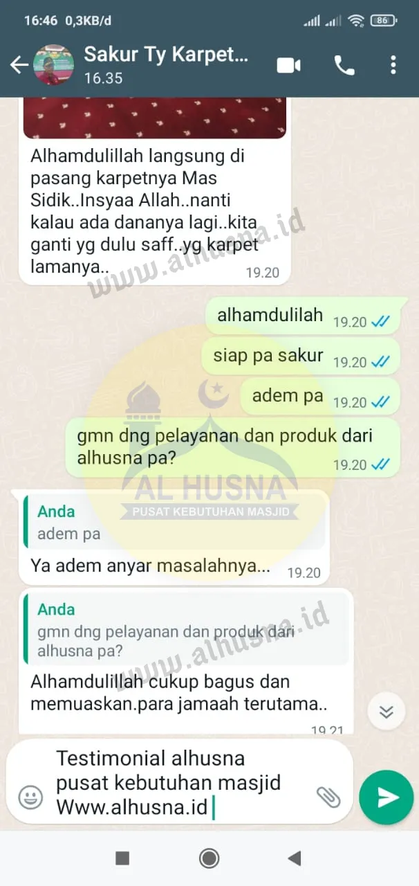 Testimonial-Karpet-Masjid-Turki-tebal-Alhusna-1